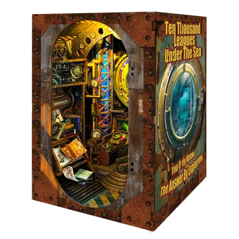 Ten Thousand Leagues Under the - Diy Wooden Book Nook Kit Shelf Insert recension och pris