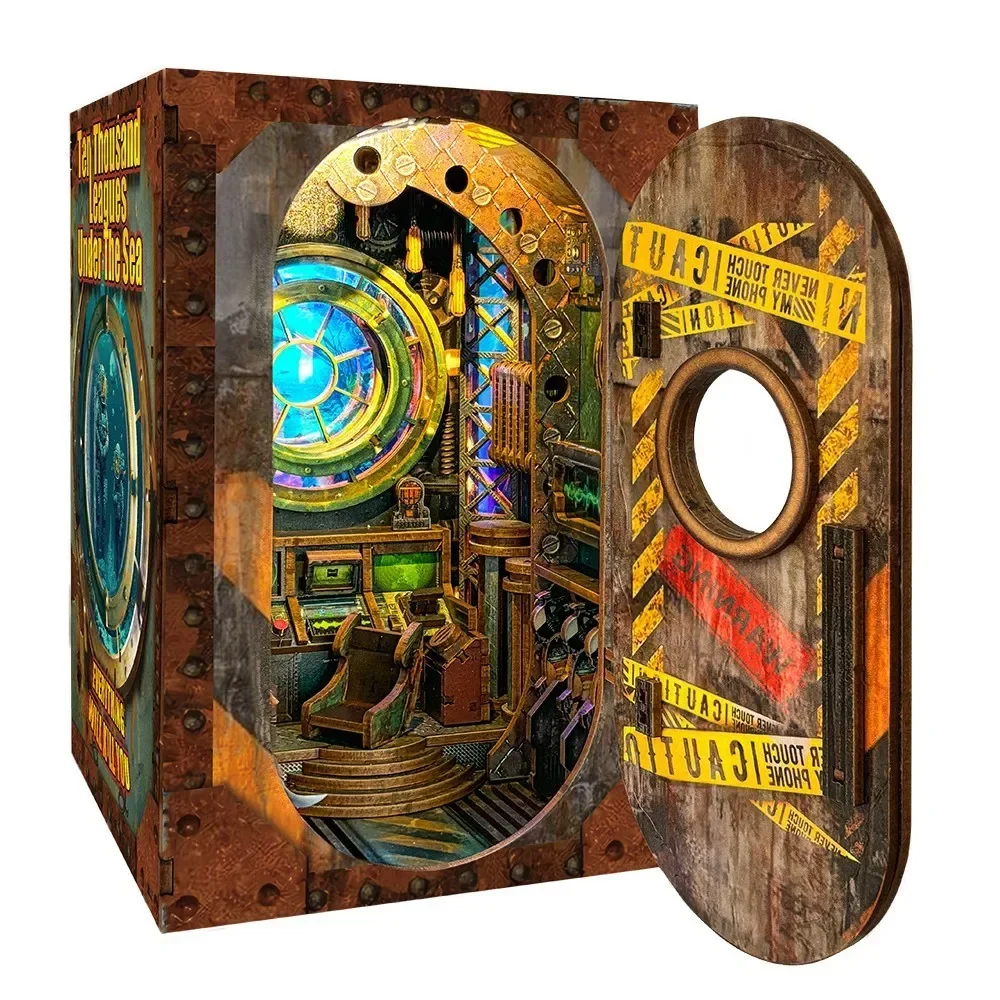 Ten Thousand Leagues Under the - Diy Wooden Book Nook Kit Shelf Insert recension och pris