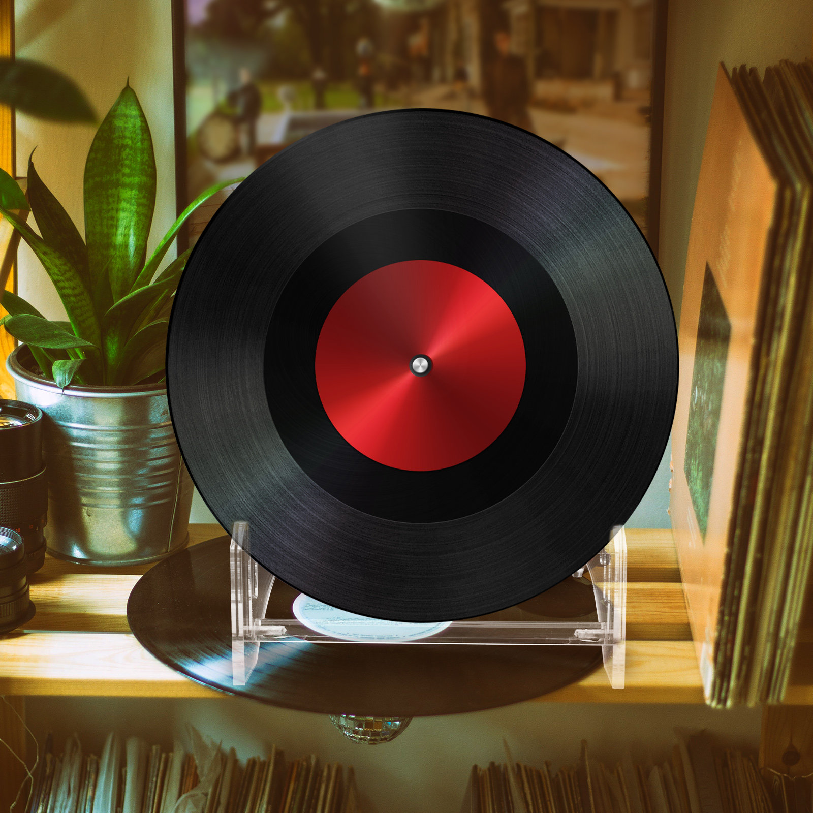 Tiered Acrylic Record Display  - Magazines recension och pris