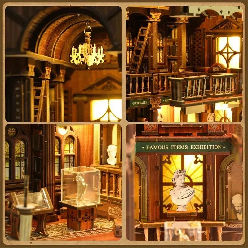 The Philosophical Library DIY  - Diy Wooden Book Nook Kit Shelf Insert recension och pris