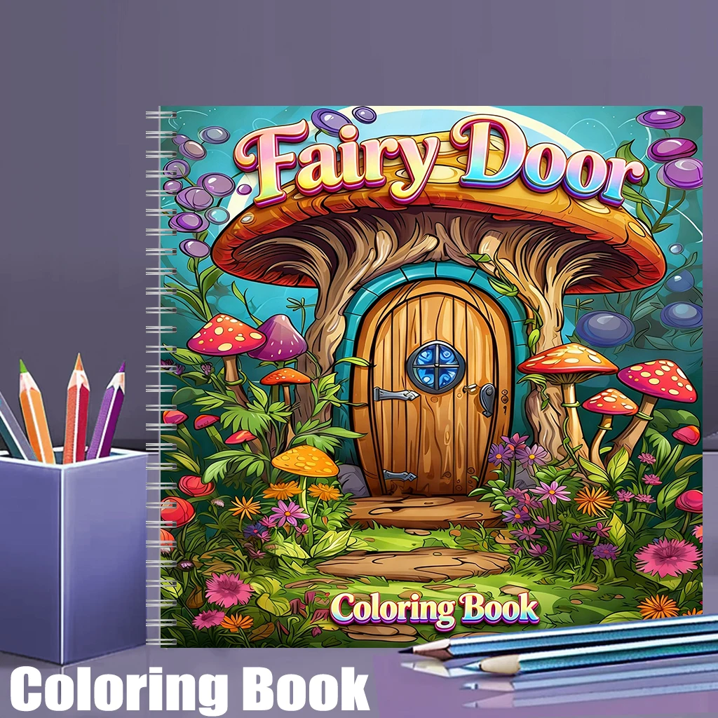 Coloring Book Fairy Door for A - Adult Coloring Book Stress Relief recension och pris