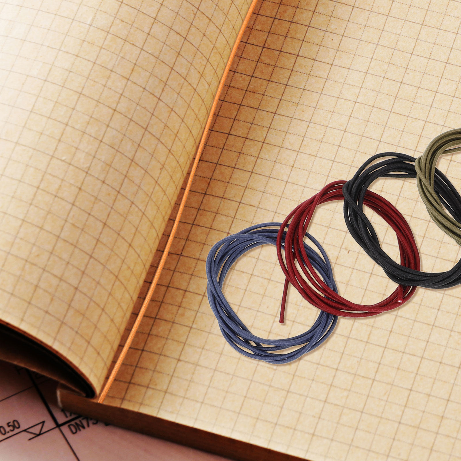 6Pcs Nylon Elastic Bands Stret - Stationery Books recension och pris