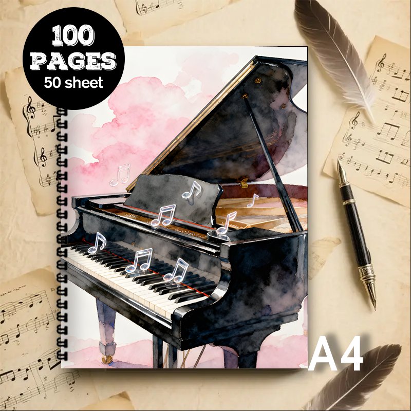 A4 Size, Music Notebook,Multi- - Blank Sheet Music Notebook recension och pris