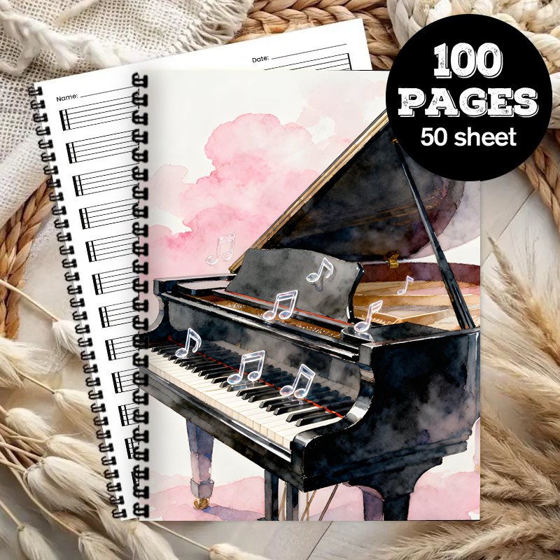 A4 Size, Music Notebook,Multi- - Blank Sheet Music Notebook recension och pris