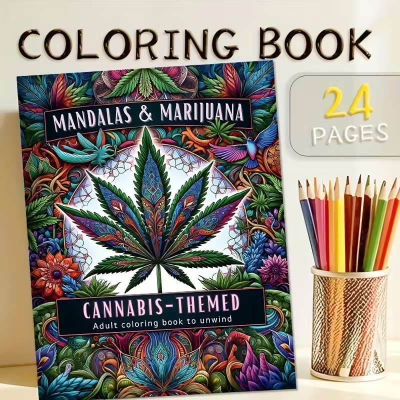 24 Pages Mandala Style, Colori - Adult Coloring Book Stress Relief recension och pris