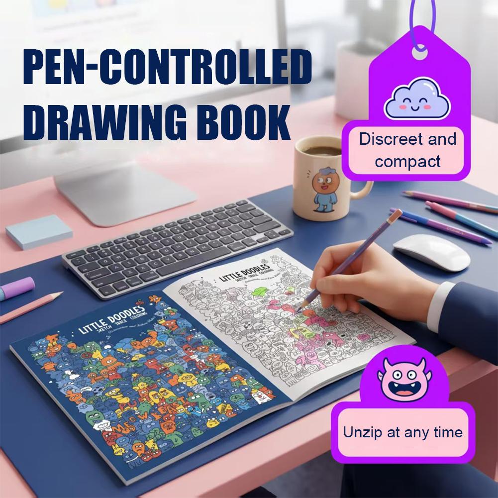 Sketch Trace Coloring Book Lit - Adult Coloring Book Stress Relief recension och pris